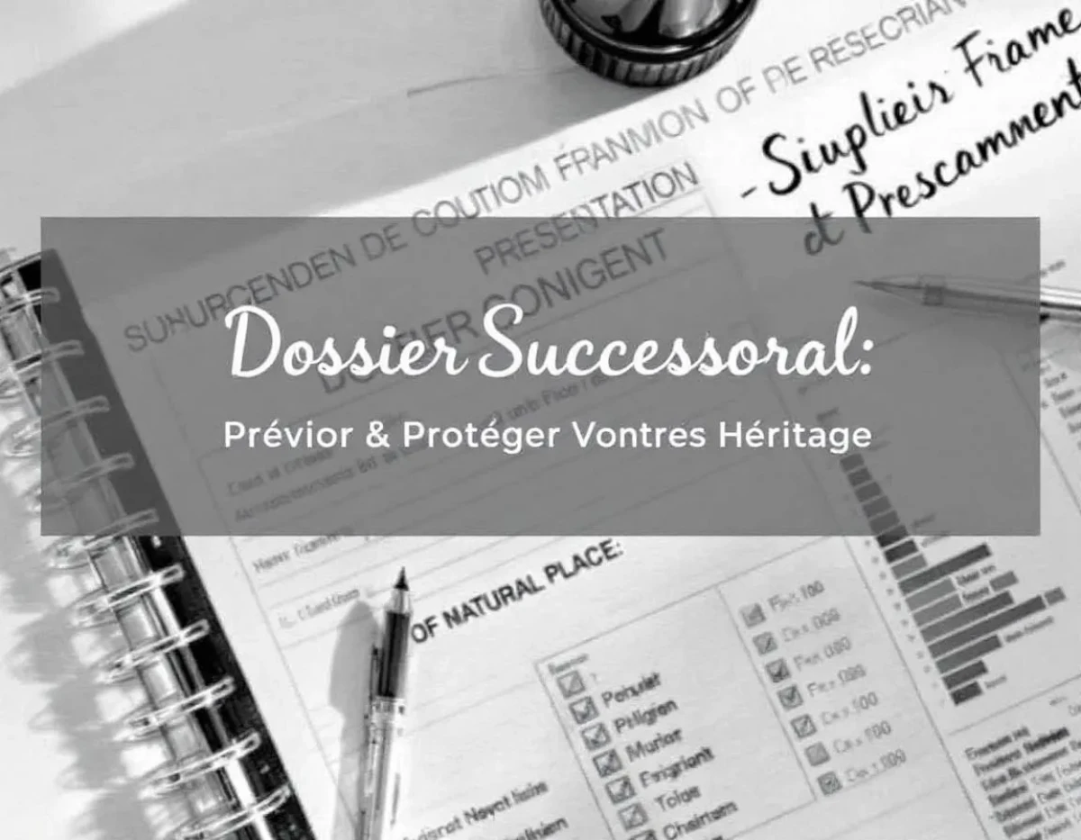 Dossier Successoral : Prévoir et Protéger Votre Héritage
