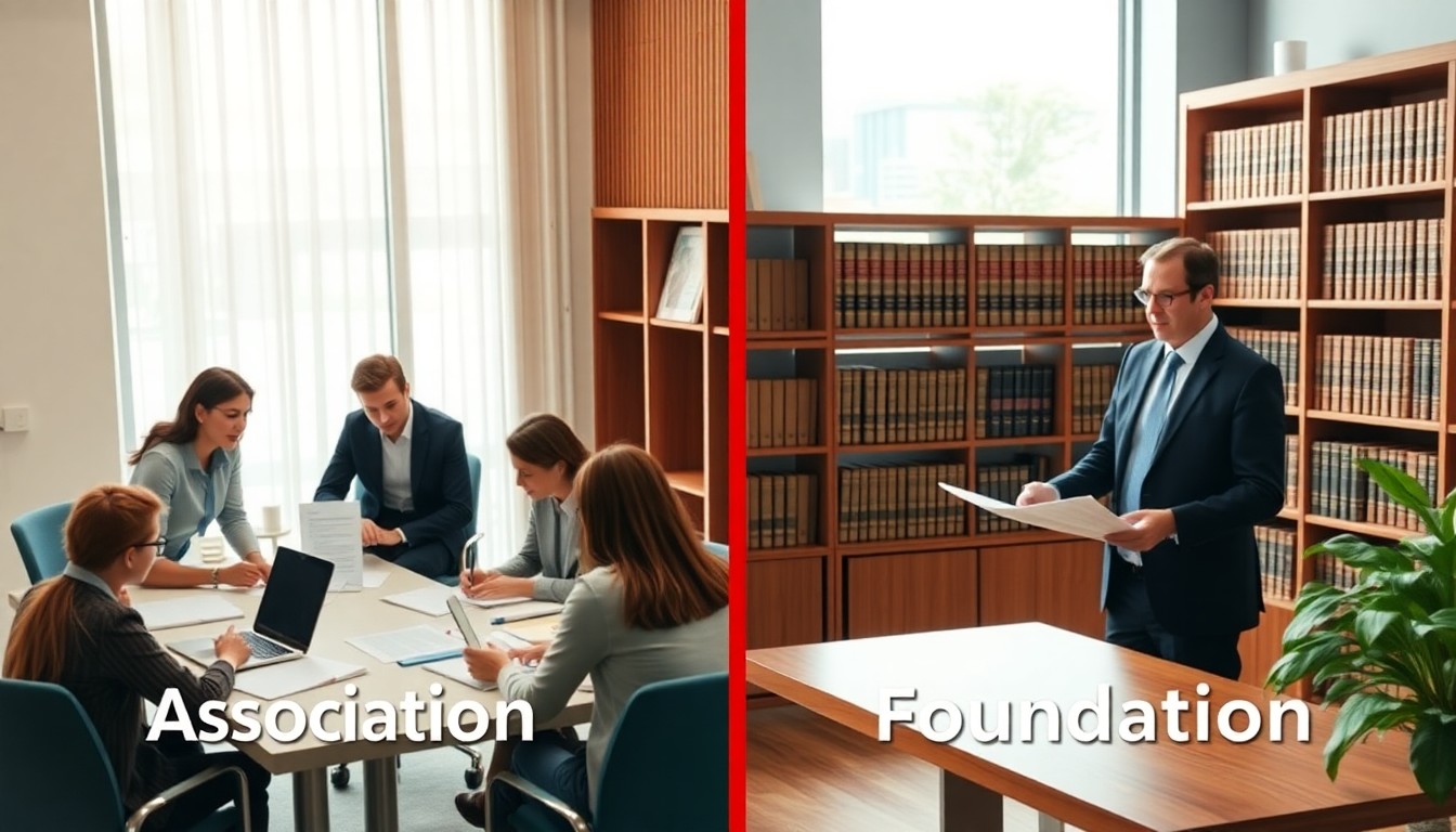 Association et fondation : quelle est la principale différence